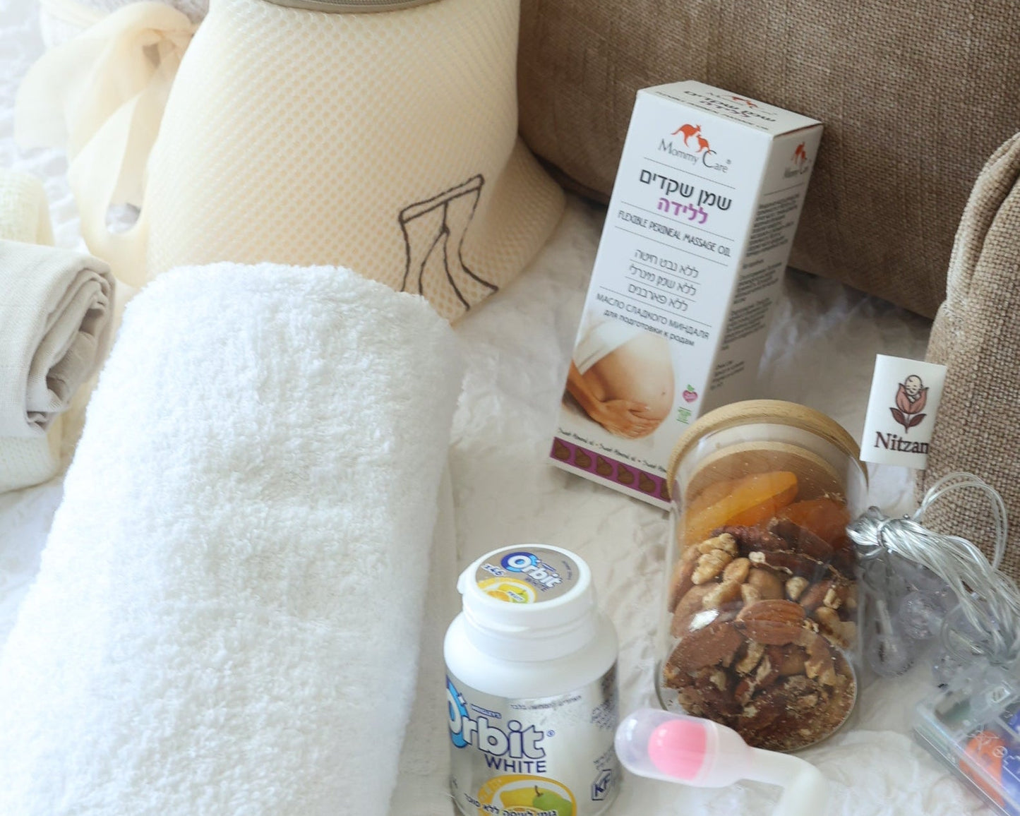 מארז תיק לידה פרימיום terra brown